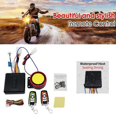 Motorrad Diebstahlwarnanlage Einweg Auto Sicherheitsalarm Fernbedienung DC System 125dB In 12V Sensor Mit Vibrationsstart Eingebaut V6F2