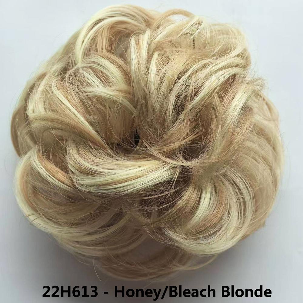 Elastici per Capelli Moda Europei e Americani - Elastici Morbidi e Spettinati per Donne, Accessori per Chignon e Parrucche, Stile Fiore a Bocciolo