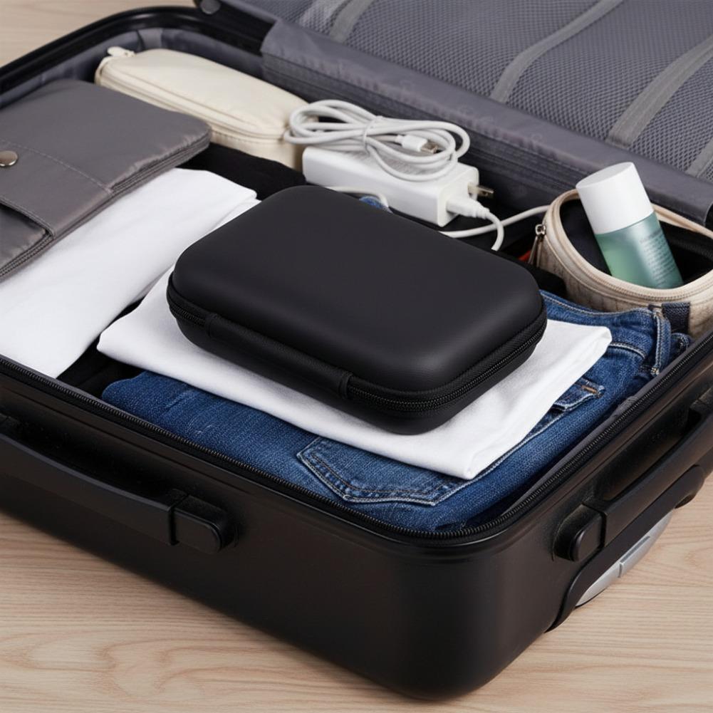 Multifunctional Storage Bag Shockproof Earphone Data Storage Bag EVA Protective Box Multimeter Carrying Bag Zipper Tool Bag