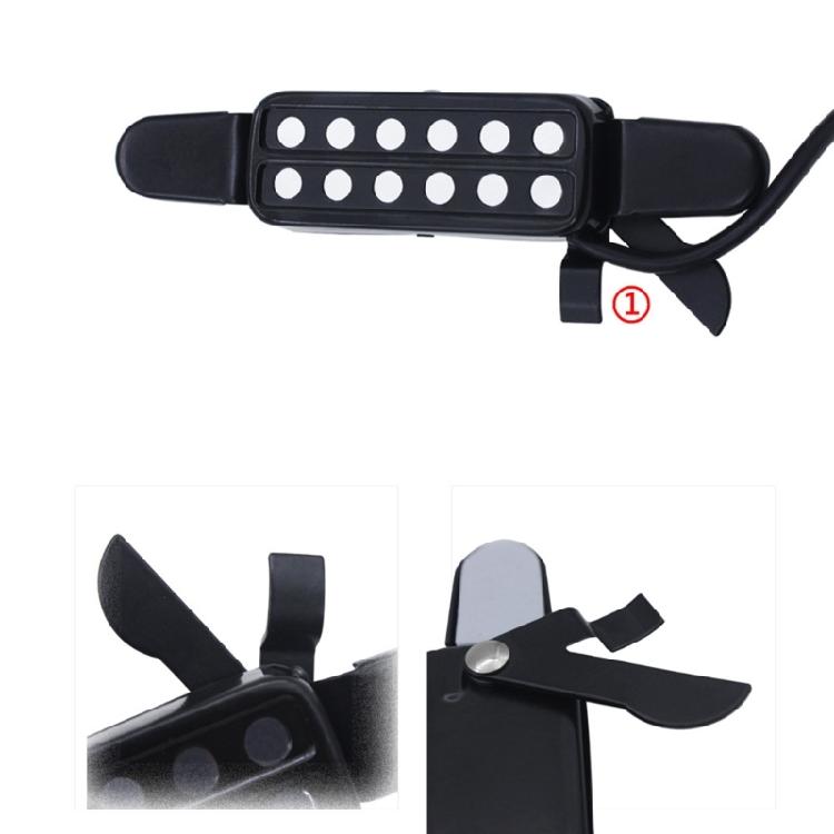 Electric Volumes Pickup Accessory for Acoustics Electric Guitar Classical Transducer Pickups 6 Sound Holes Guitar Pickup