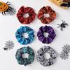 Spring Clip Pumpkin Hair Clip Gothic Halloween Scrunchie Creative Spider Web Hair Bow  Masquerades