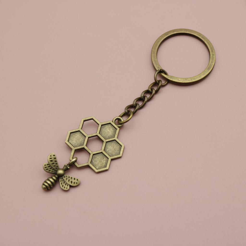 Hot Selling Jewelry, Minimalist Bee Hive Keychain Pendant