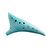 12 Holes Warped-tail Ceramic Ocarina Alto C Hand Painted Musical Instrument