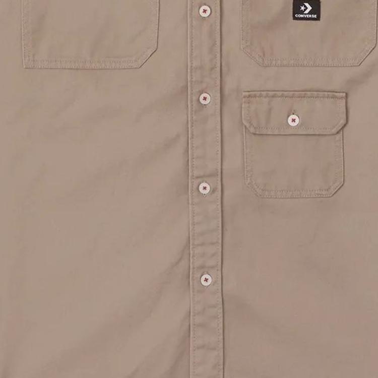 Converse YOTD Woven Shirt Asia Sizing 'Tan' Men's 10026808-A02