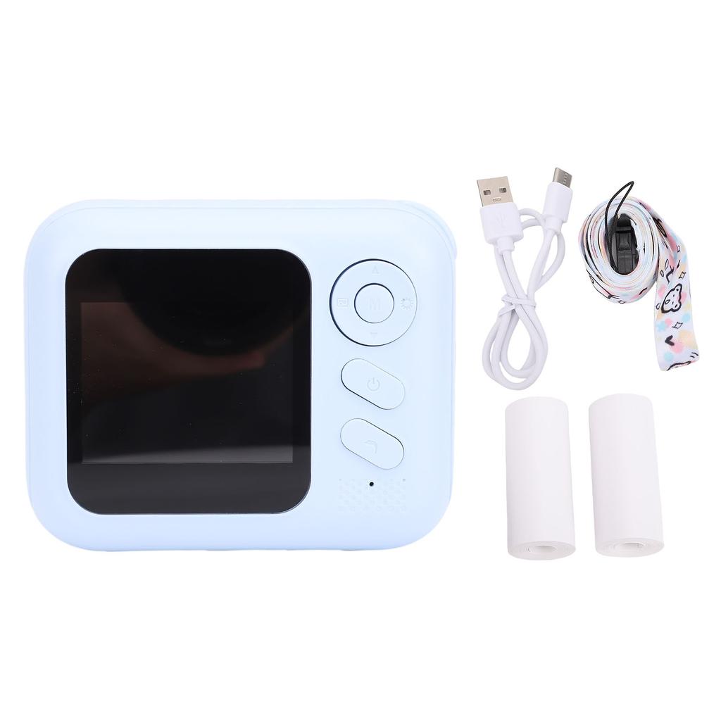 Instant Print Camera 48MP Pixels 2 Inch HD Screen Digital Zoom Portable Thermal Printing Camera