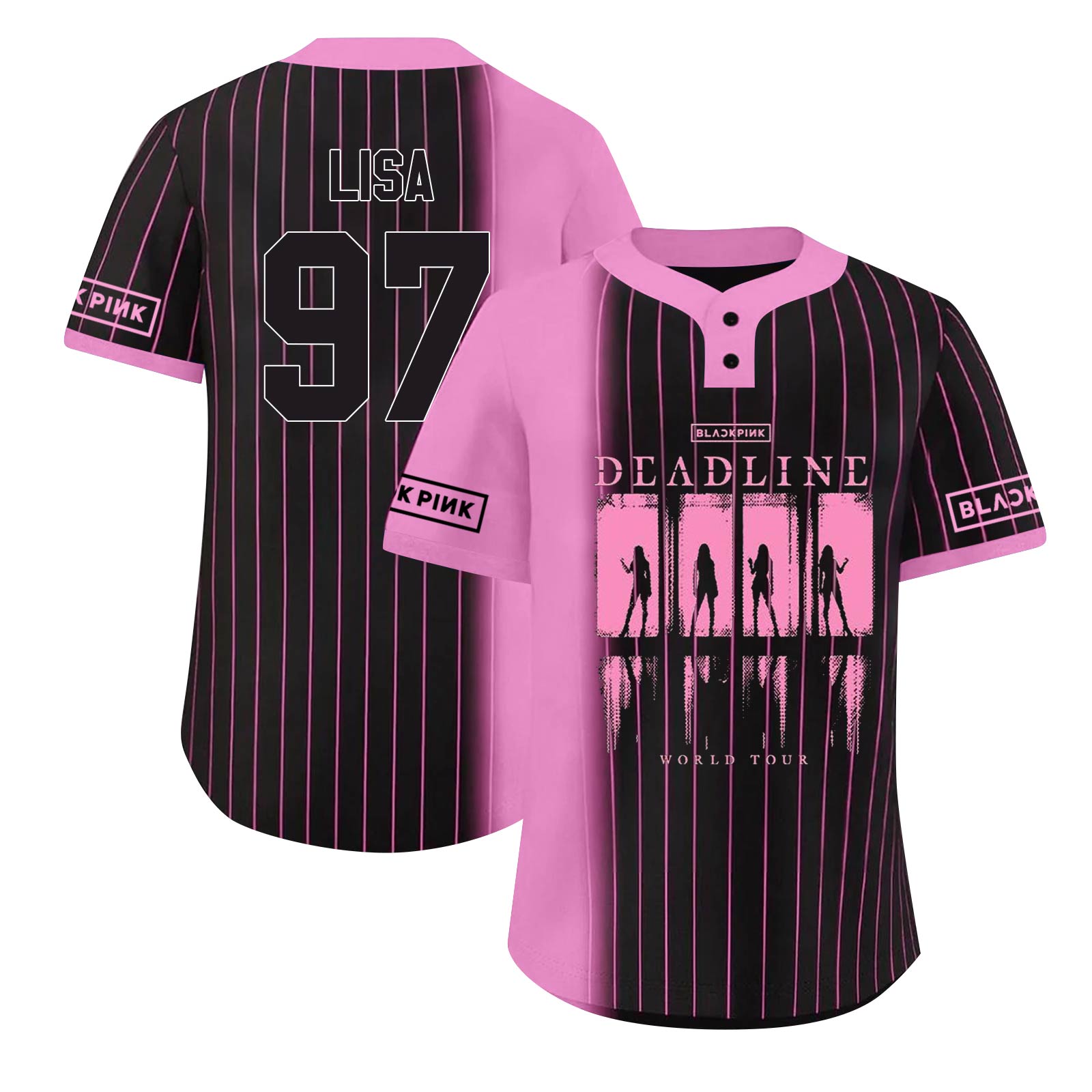 

Женская свободная бейсбольная куртка на пуговицах с принтом, с короткими рукавами XL