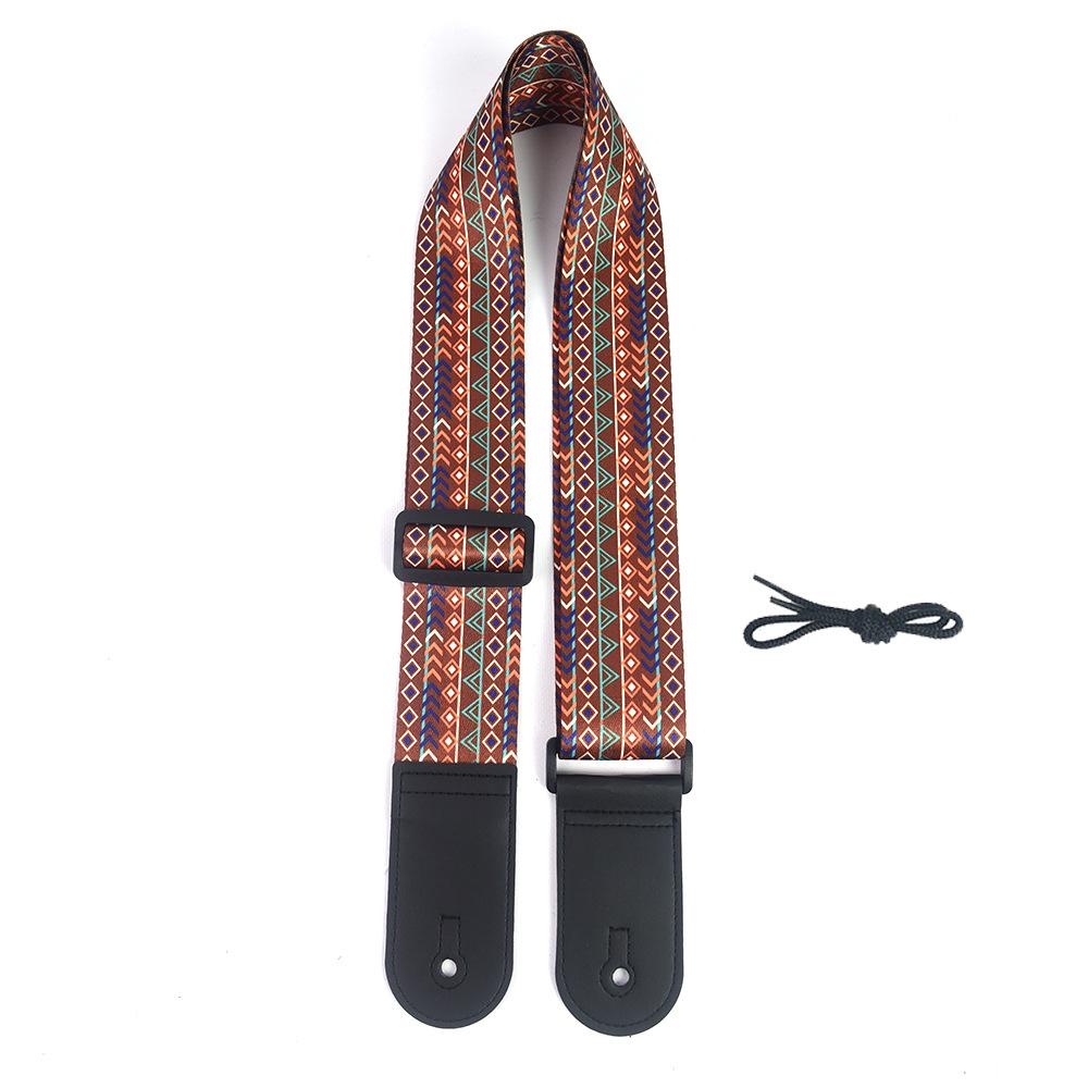 Ethnic Style Universal Guitar Strap - Polyester for Electric, Bass, Wooden Guitars