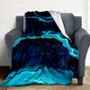 Ocean Waves Flannel Blanket Throw Blanket Soft Warm Sofa Bed Camping Home Decor Unique Christmas Gift C926831