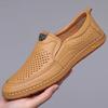 Men Casual Shoes Summer Footwear Breathable Leisure Walk Loafers Genuine Leather Shoes Man Moccasins Male Driving Shoes For Men