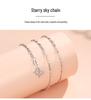 S925 Sterling Silver Women's Clavicle Necklace - Plain Snake Bone, Water Wave, Melon Seed, Ingot Chains. No Pendant Included.