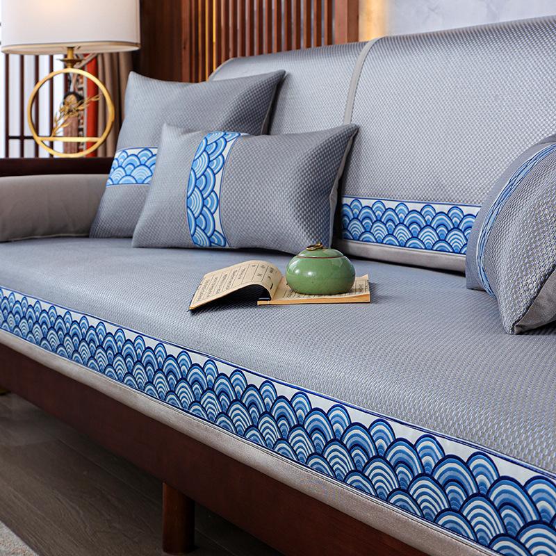 

Новый китайский стиль, летний охлаждающий летний коврик из ротанга, нескользящая подушка для дивана из цельного дерева 60*60cm