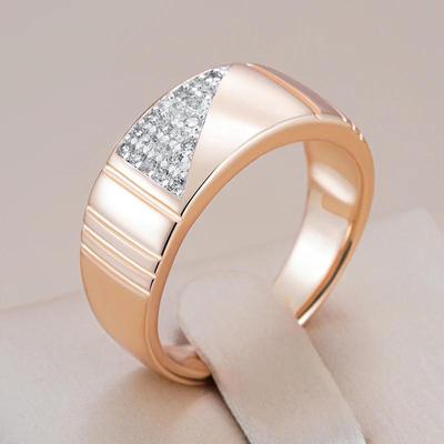 Neted Auriu Rotund Placat cu Argint Sclipitor Zircon Personalitate Femei Inele Petrecere Nunta Bijuterii de lux