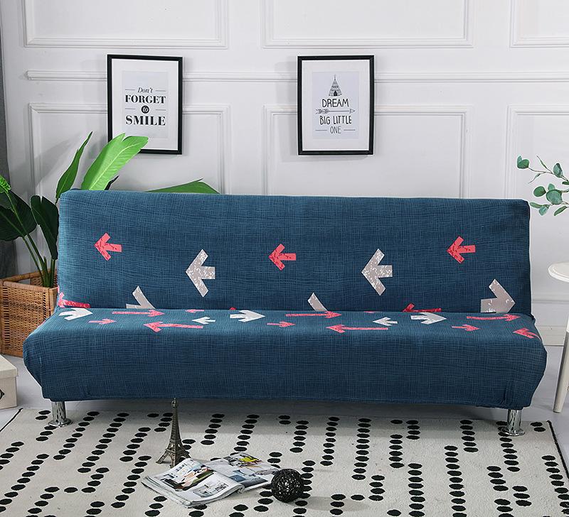 No Armrest Stretch Sofa Cover All-Inclusive Folding Sofa Bed Cover Cover Fitted Sheet Full Cover Sofa Cover