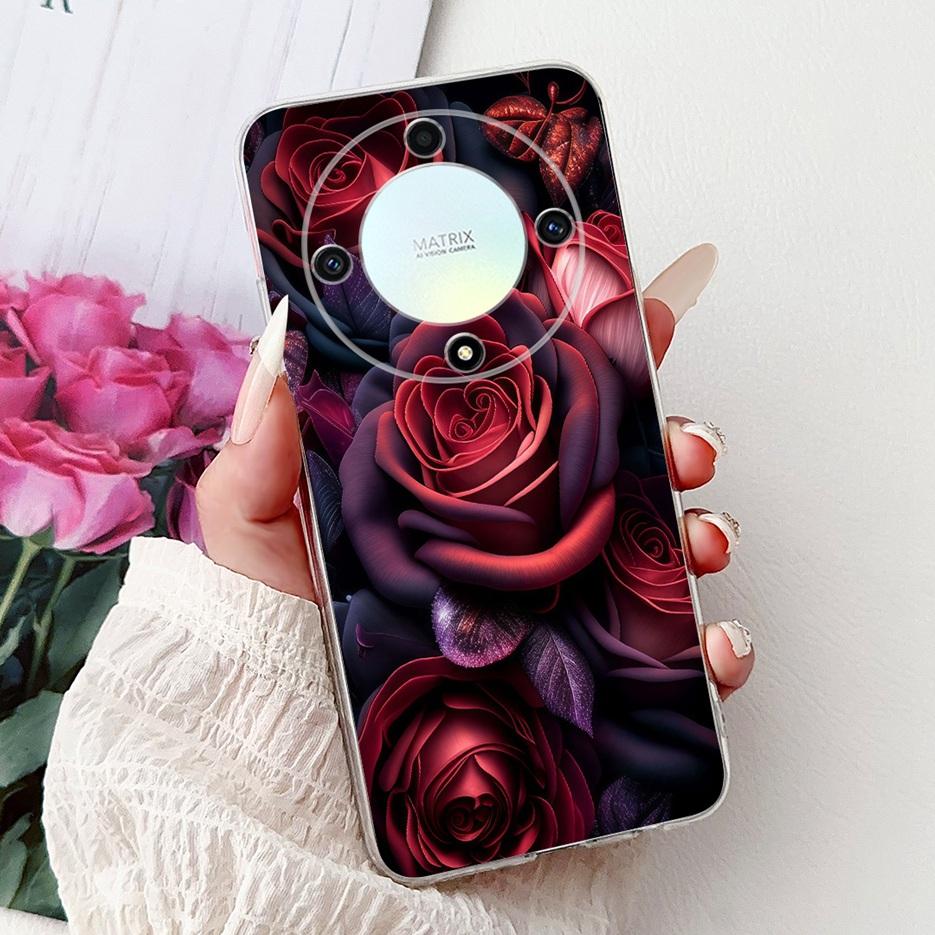 For Honor X9a Case Magic5 Lite Popular Luxury Painted Cover Soft Slim Phone Case For Honor Magic 5 Lite HonorX9a Back Cover Bags