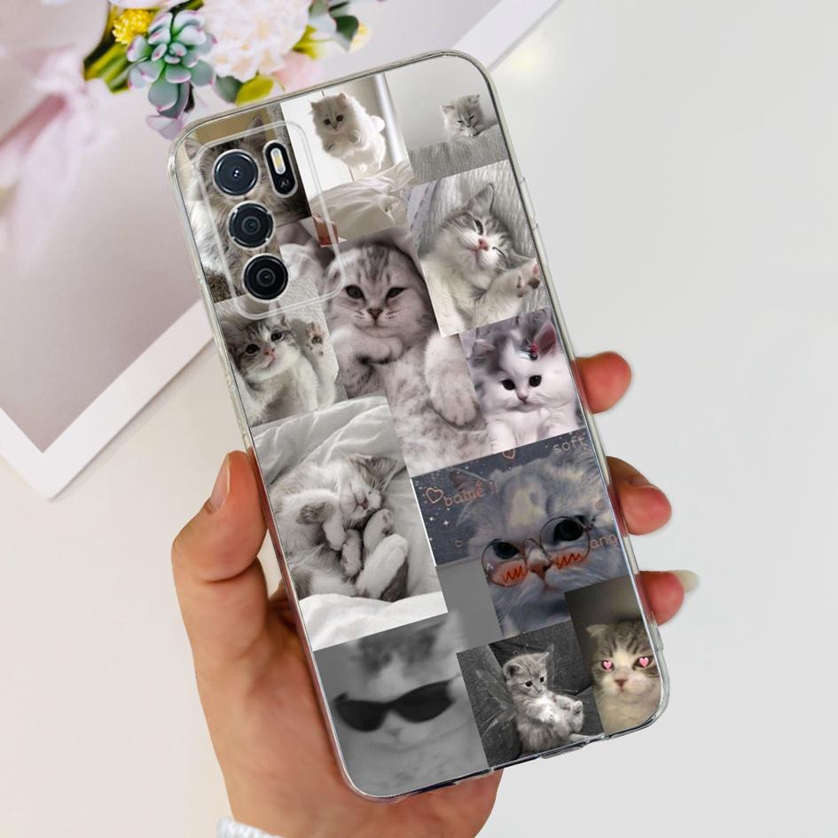 For OPPO A54S Case CPH2273 Back Cover Luxury Marble Cartoon Soft Silicone Phone Case For OPPO A16 CPH2269 A16S CPH2271 Funda New