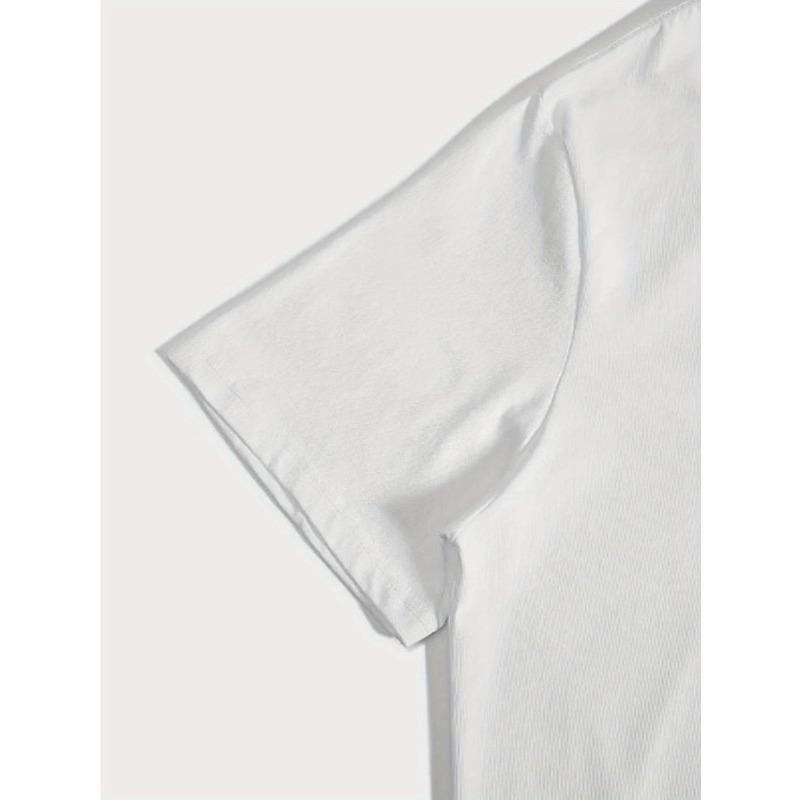 European Size Women's Easter Bunny Floral Print Short Sleeve T-Shirt - Soft, Casual Round Neck, Spring/Summer Sportswear