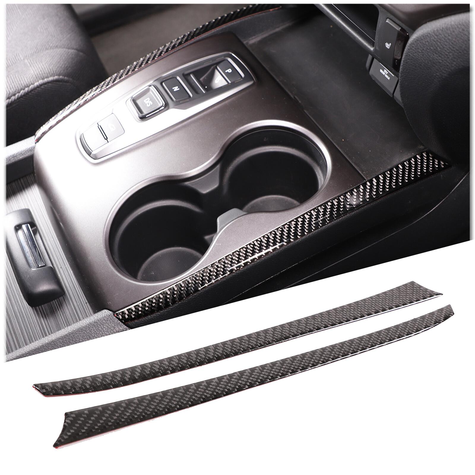 Carbon Fiber Center Console Gear Side Strip Sticker For Honda Pilot 2017-23