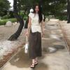Drape Jersey Long Skirt Kw6ms4240 93