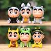 Shin-chan Cartoon Plushie: Japanese Trendy Panda, Frog, Cat Doll Decoration