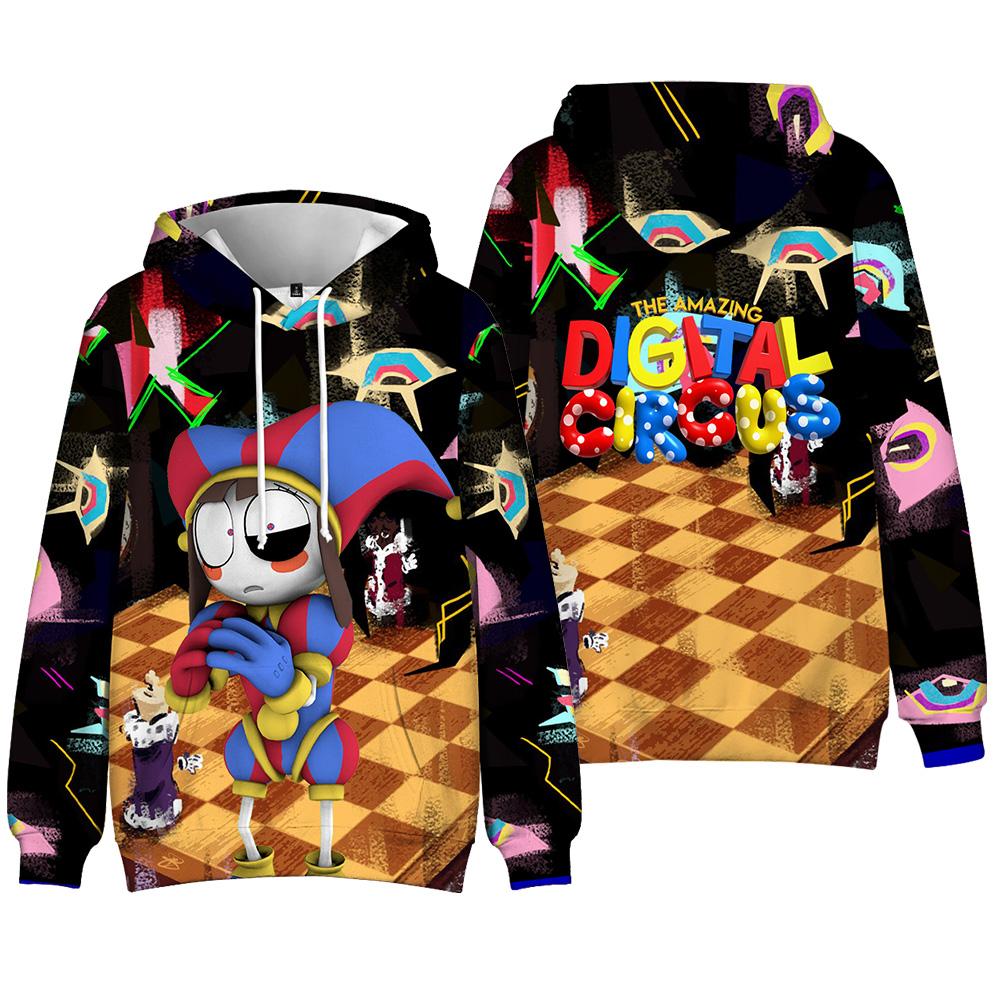 

The Amazing Digital Circus Anime Printed Sweatshirts Casual High Street Oversized Pullovers Man Women Long Sleeve Sweatshirt XXS