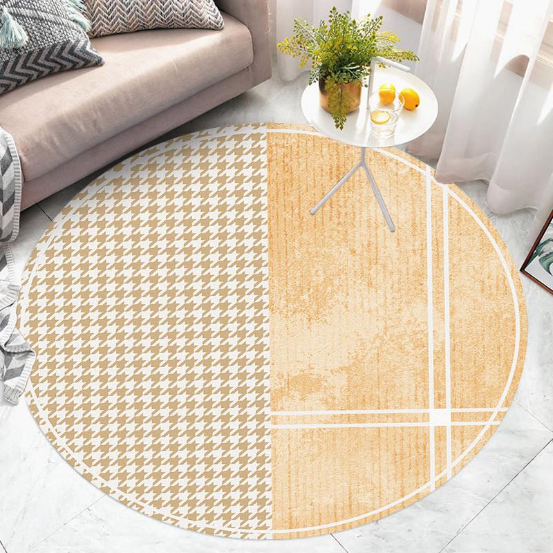 Kulaté koberce do obývacího pokoje Velké plošné koberce do ložnice Salonek Počítačová židle Vstupní rohožka Pratelné