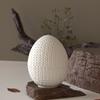 DIY Knitting Yarn Egg Shaped Oval Silicone Mold for Resin Candle Making Gypsum Plaster Storage Jar Cup Molds
