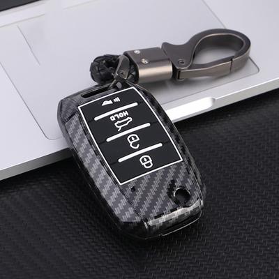 Neue Auto-Klappschlüsselhülle aus Carbon-ABS für Kia Rio 3 K2 Ceed Cerato K3 K5 Sorento Sportage Soul K4 Picanto Optima Forte Stinger