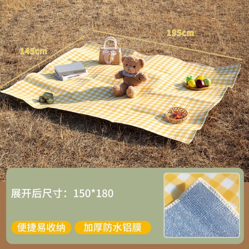 Heavy Duty Aluminum Foil Picnic Blanket Waterproof Camping Mat Anti-Slip Outdoor Ground Cover 6-8 People