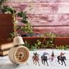 Y3NA Pack Of 8 Cowboy Horse and Indian Figurines Plastic Office Desk Decoration for Kids and Adults