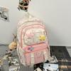 New high-value, fresh, sweet and cute bear backpack, large-capacity backpack for junior high school students