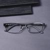 Black Frame Alloy Anti Blue Light Reading Glasses Coated Lenses Business Eyeglasses With Spring Hinge TR90 Legs+125+175+225