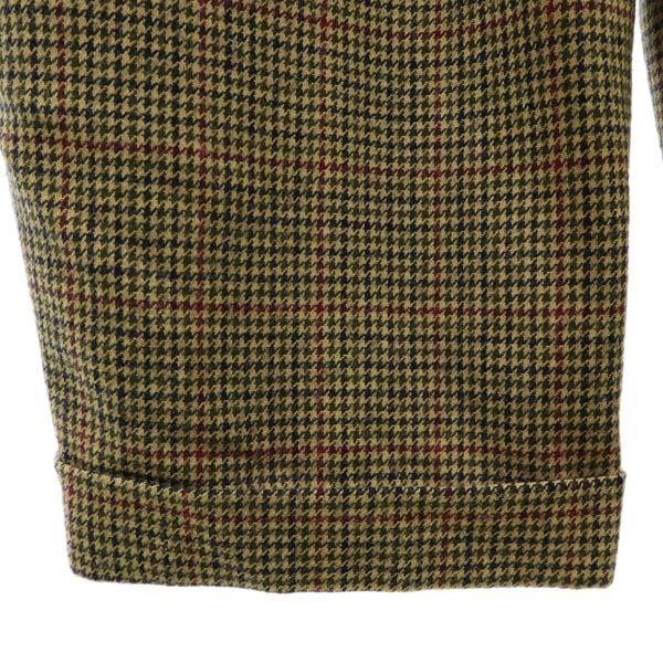 L.L.BEAN 80s Vintage Wool Houndstooth Slacks Pants 8P Women Used