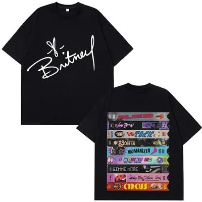 2026 Free Style Britney Spears Grafica Estate Magliette Coppia Uomo Donna Abbigliamento Maglietta Vintage Casual Classica T-shirt Cotone Streetwear