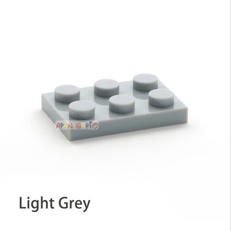 50pcs DIY Building Blocks Thin Figures Bricks 2x3 Dots 12Color Educational Creative Size Compatible With 3021 Toys for Children