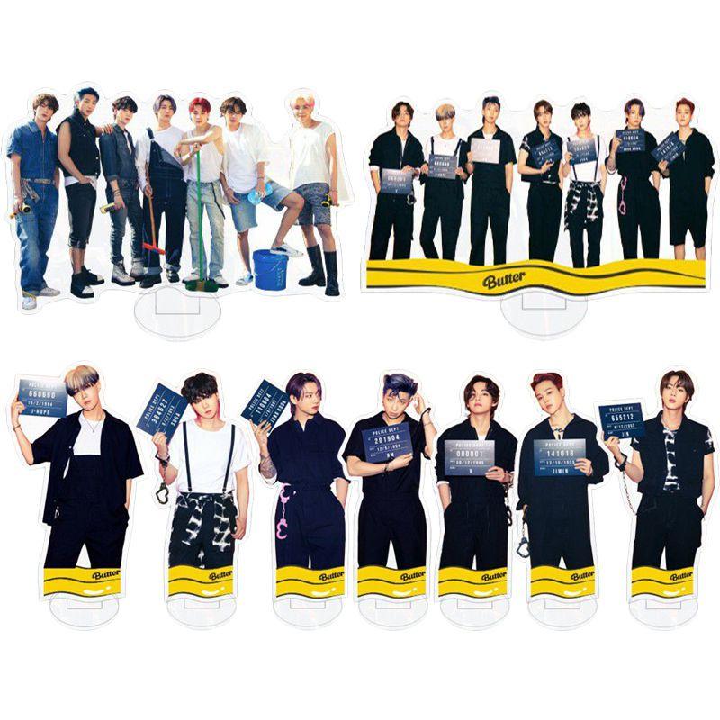 Atemberaubende Bts Bangtan Boys Butter Acryl Aufsteller Figur Modell Ideal für Schreibtischdeko