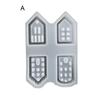 Silicone House Mold for Candle Making Plaster Casting Mini House Molds for Holiday Celebrations Crafting