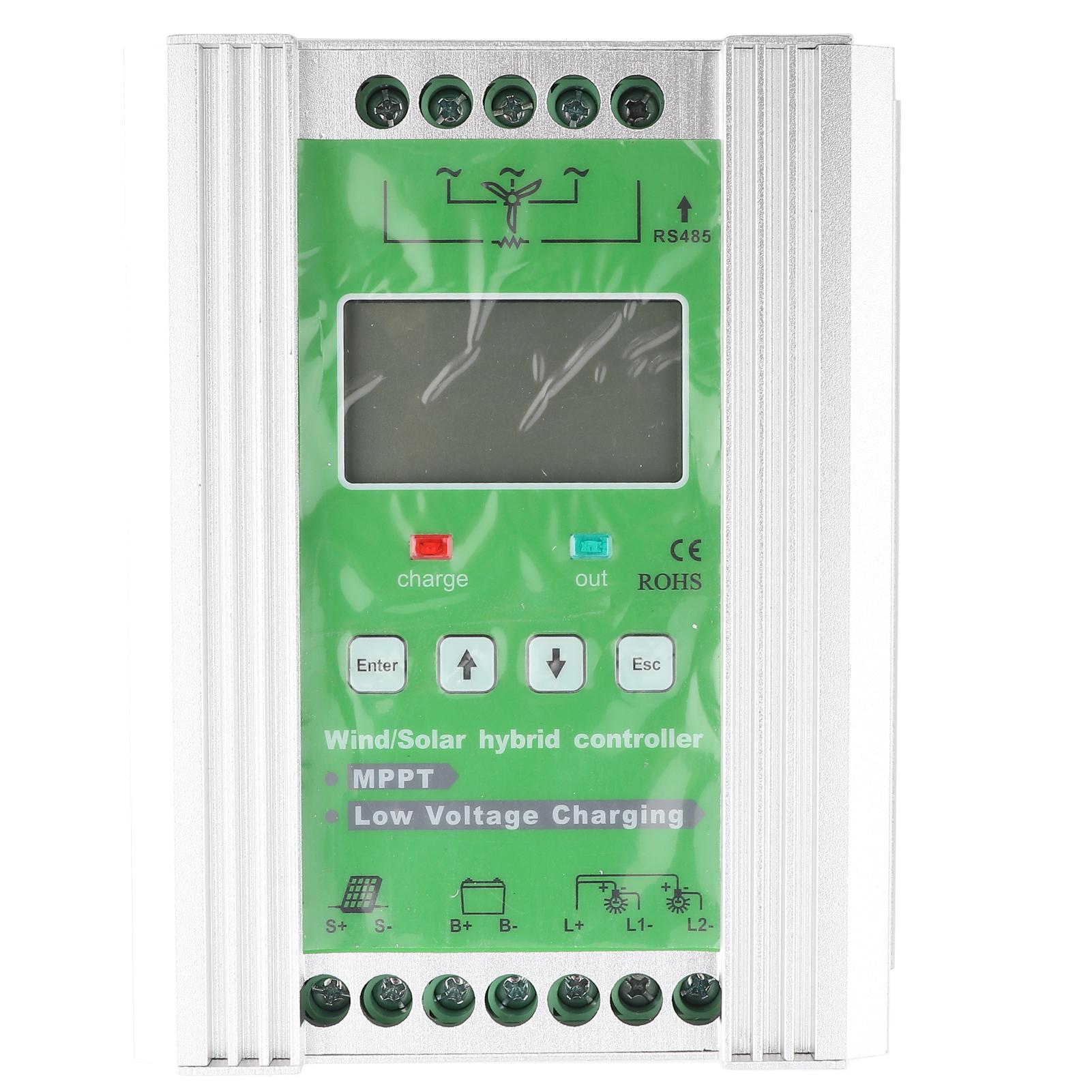 LCD Wind Solar Controller MPPT Boost 12Celsius24V Auto (300W Wind 300W Solar)