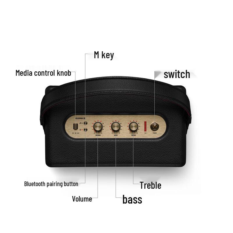 Marshall Kilburn III Portable Bluetooth Speaker