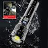 High Power Telescopic  Zoom Torch Powerful Camping Light LED Display  Flashlight  Hiking