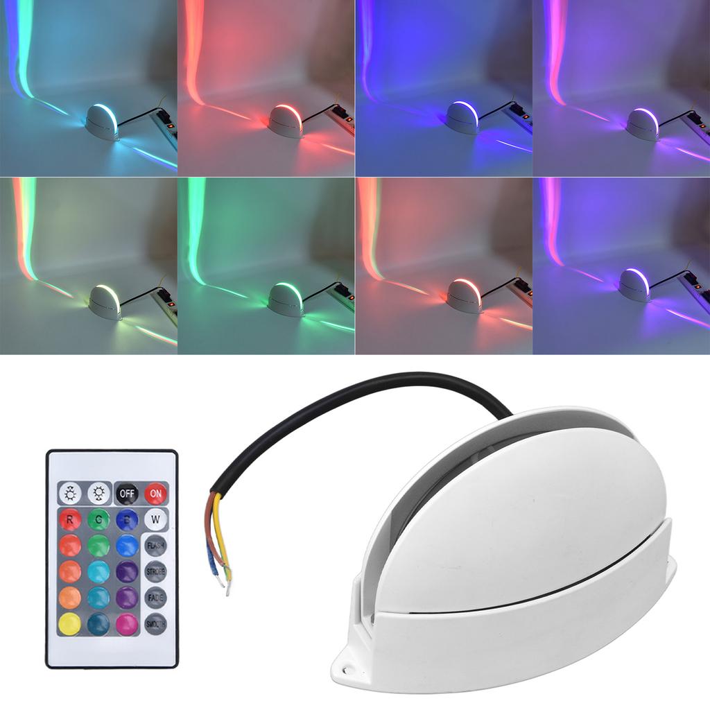 RGB Remote Control Wall Light Fashionable 24 Key High Brightness Semicircle RGB RC Wall Light for