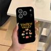 S-Stardew V-Valley Game Phone Case For IPhone 17 Air 16 E Pro Max 15 14 13 Mini 12 Pro 11 Max Plus Black Soft Shell