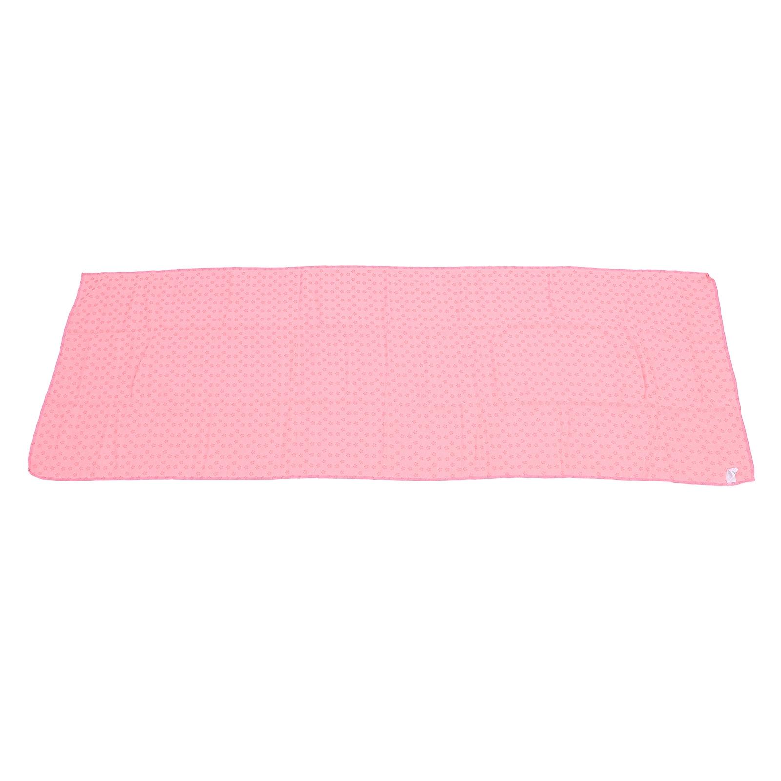 

Pilate Towel Microfiber Thickened Lengthen Anti Slip Absorbent Wrinkle Resistant Pilate Mat Towel for Daily Use Pink