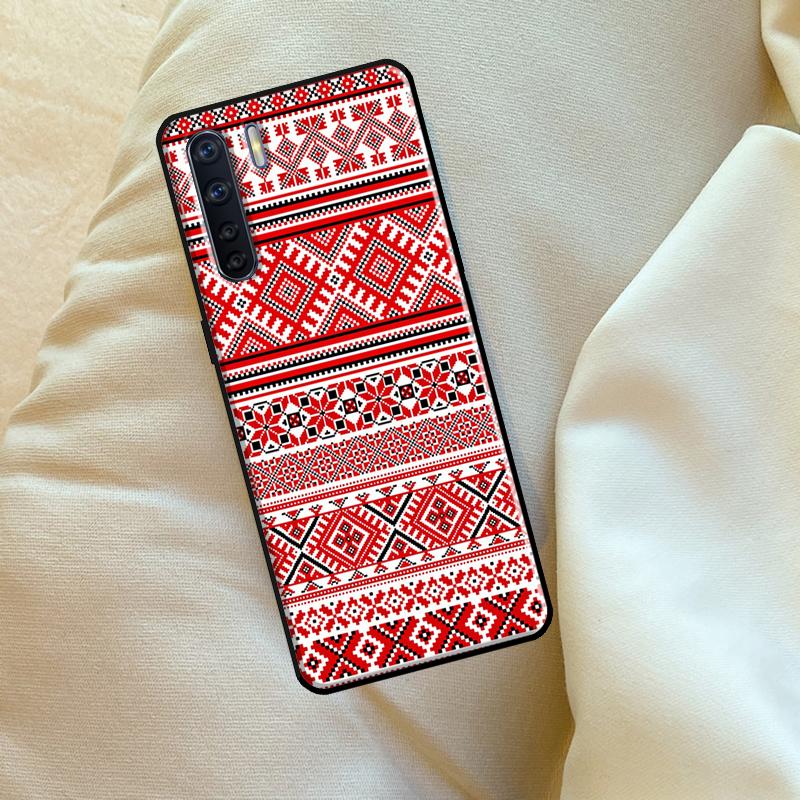 Ukraine Ornament Pattern Case For Oppo A98 A78 A18 A38 A58 A5 A6 Pro A54 A74 A94 A17 A57 A80 A60 A40 A96 A76 A16 A15
