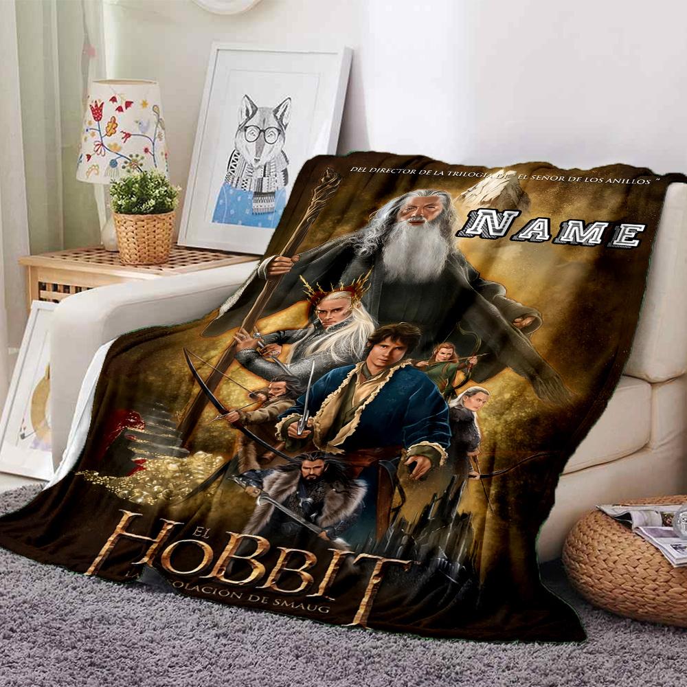 Epic Fantasy Adventure In Middle Earth Blanket With Personalized Name Comfortable All Seasons Suitable For Sofas Beds Travel Camping And Office