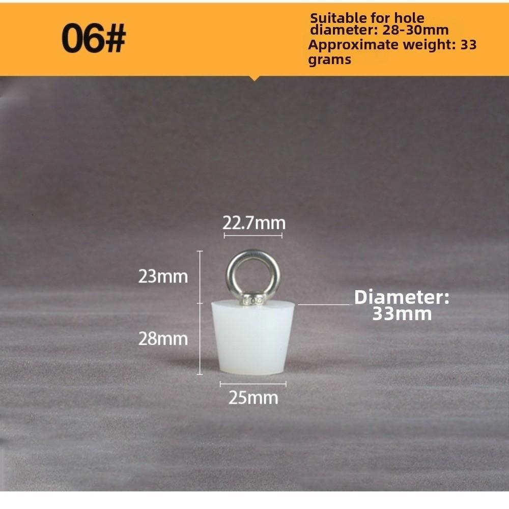 with Steel D Ring Conical Silicone Stopper Waterproof Sealing Plug Bung  Kitchen Sink