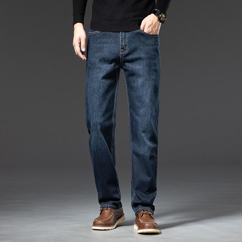 Jeans Autumn Loose Straight Retro Jeans Men's Wide Leg Casual Pants Cotton Men's Pants