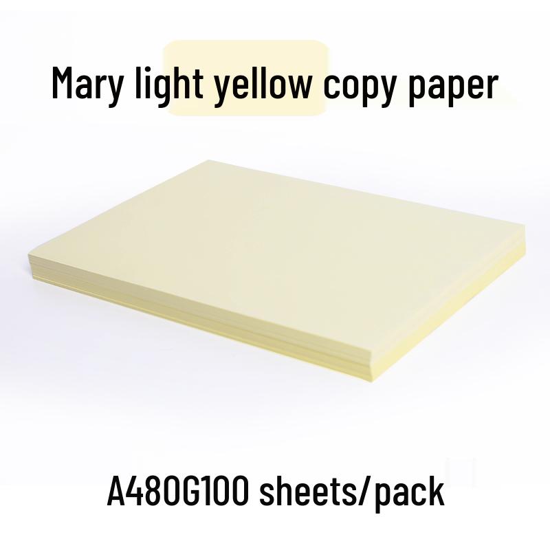 Color Copy Paper A4 80g 100 Sheets - Pink & Yellow for Crafting & Origami
