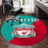 Benutzerdefinierter Name Liverpool Football Club Aufgedruckter Runder Teppich Teppich Stuhlteppich Bereichsteppich Eingang Fußmatten, für Bürostuhl Wohnzimmer Schlafzimmer Küchenraum.