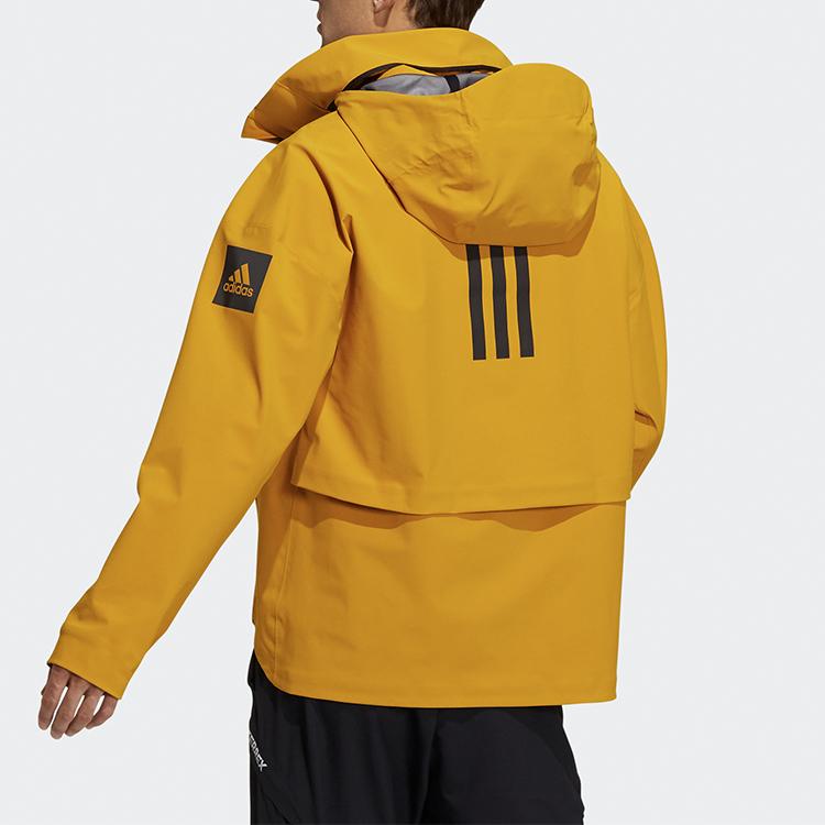 Adidas Outdoor Sports Hooded Jacket Men Jackets Yellow GL1356