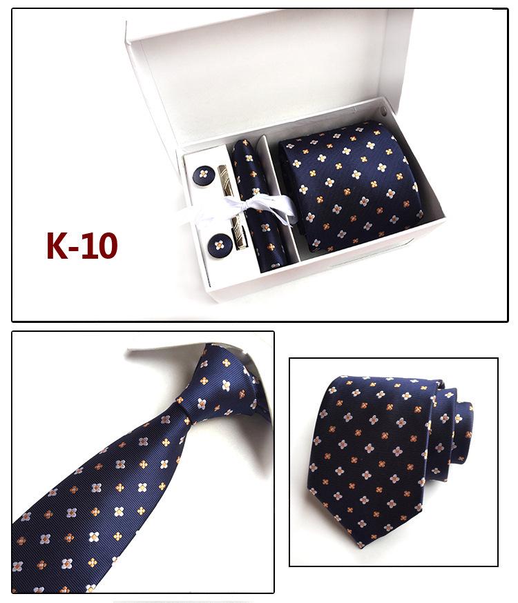 Herren-Krawatten-Geschenkbox 6-teiliges Set Gruppenkrawatte Business-Krawatte